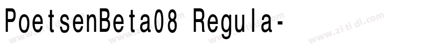 PoetsenBeta08 Regula字体转换